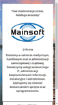 Mobile Screenshot of mainsoft.pl